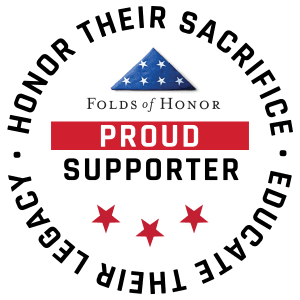 Folds of Honor Proud Supporter Badge